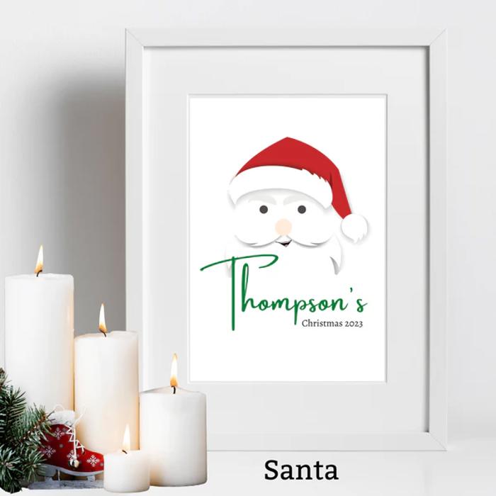 Custom Family Name Christmas Holiday Poster 2026