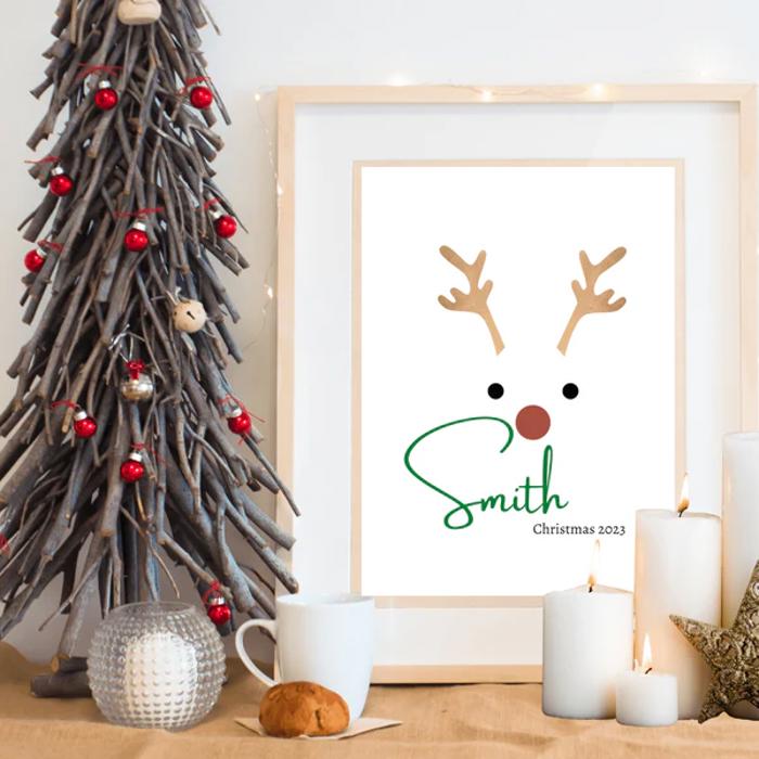 Custom Family Name Christmas Holiday Poster 2026