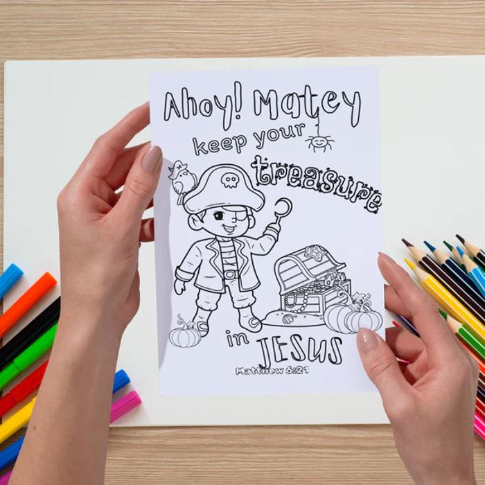 Fall Harvest Halloween Coloring Book | 21 Christian Themed Pages