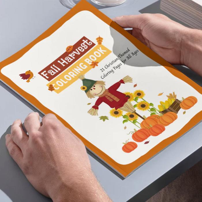 Fall Harvest Halloween Coloring Book | 21 Christian Themed Pages