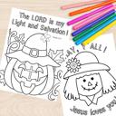  Fall Harvest Halloween Coloring Book | 21 Christian Themed Pages