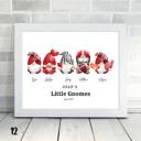  Holiday Personalized Dad Mom Gnome Family Personalized Art | 3 sizes
