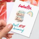  Personalized Waterproof Die Cut Sticker Greeting Card Assorted