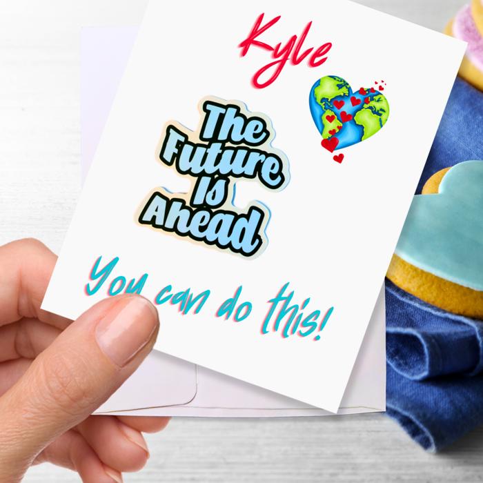 Personalized Waterproof Die Cut Sticker Greeting Card Assorted