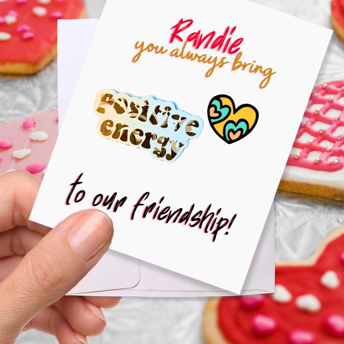 Personalized Waterproof Die Cut Sticker Greeting Card Assorted