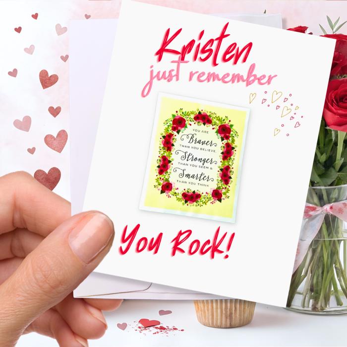 Personalized Waterproof Die Cut Sticker Greeting Card Assorted