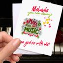  Personalized Waterproof Die Cut Sticker Greeting Card Assorted