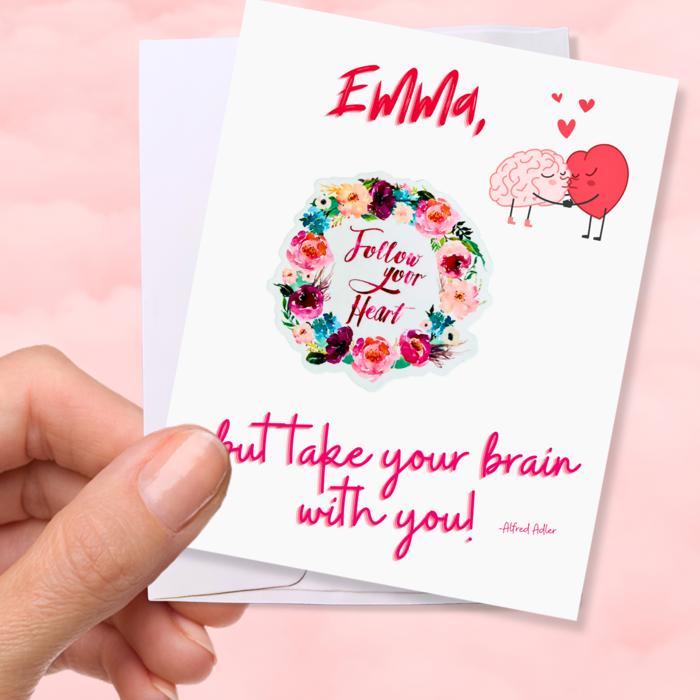 Personalized Waterproof Die Cut Sticker Greeting Card Assorted