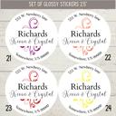  Wedding Bridal Shower Classy Return Address Label Sticker