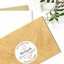  Wedding Bridal Shower Classy Return Address Label Sticker