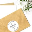  Wedding Bridal Shower Classy Return Address Label Sticker