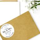  Wedding Bridal Shower Classy Return Address Label Sticker