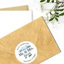  Wedding Bridal Shower Classy Return Address Label Sticker