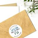  Wedding Bridal Shower Classy Return Address Label Sticker