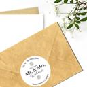  Wedding Bridal Shower Classy Return Address Label Sticker