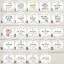  Wedding Bridal Shower Classy Return Address Label Sticker