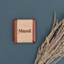  Personalized Wood Compact Mirror
