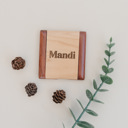  Personalized Wood Compact Mirror