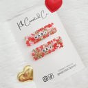  Valentines Personalized name hair clips
