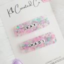  Valentines Personalized Hair Clip