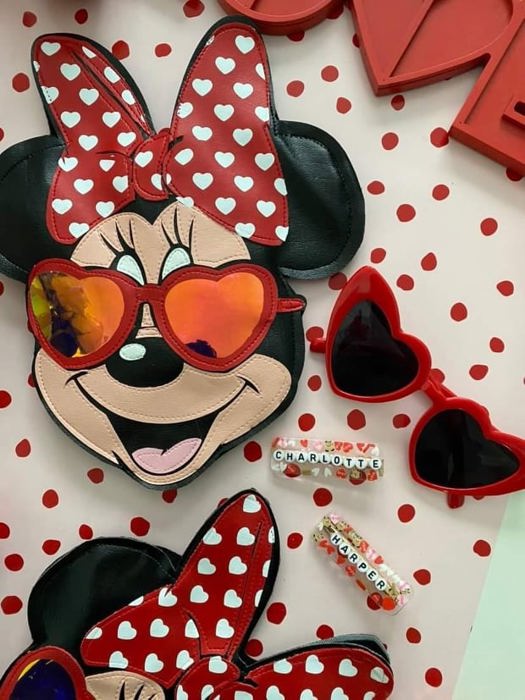 Valentines Personalized name hair clips