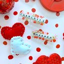  Valentines Personalized name hair clips