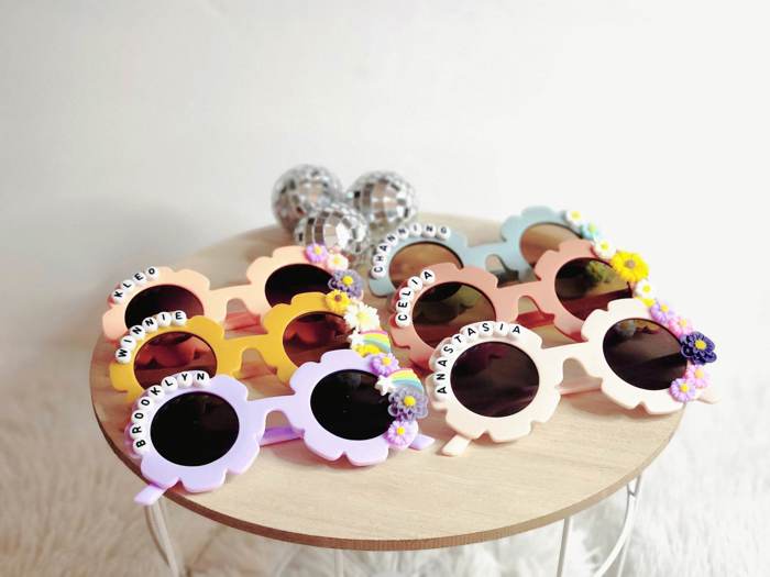 Kids Personalized Flower Sunglasses