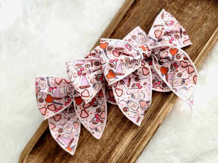 Valentines Themed Hair Bows