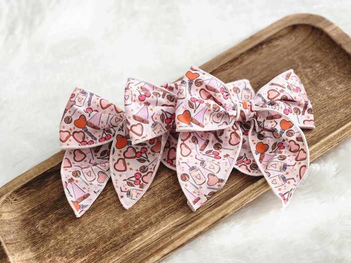 Valentines Themed Hair Bows