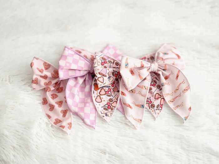 Valentines Themed Hair Bows