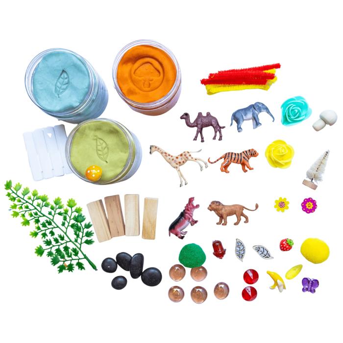 Safari Play Dough Kit | Sensory Kit For Kids