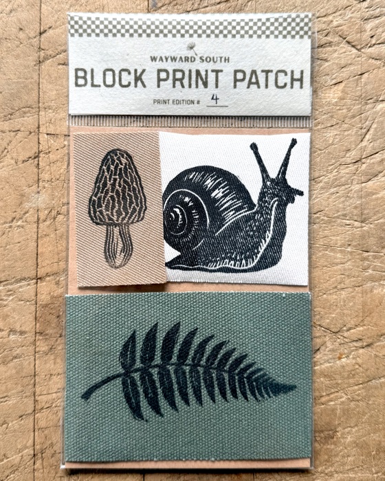 Woods Block Print Patch Set