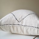  Neutral Woven Boho Pillow/ Nursery Throw Pillow/ 18"x18"/ Cream Pillow/ Gifts for her