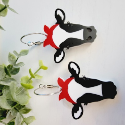 Cow Dangle Earrings