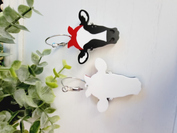 Cow Dangle Earrings