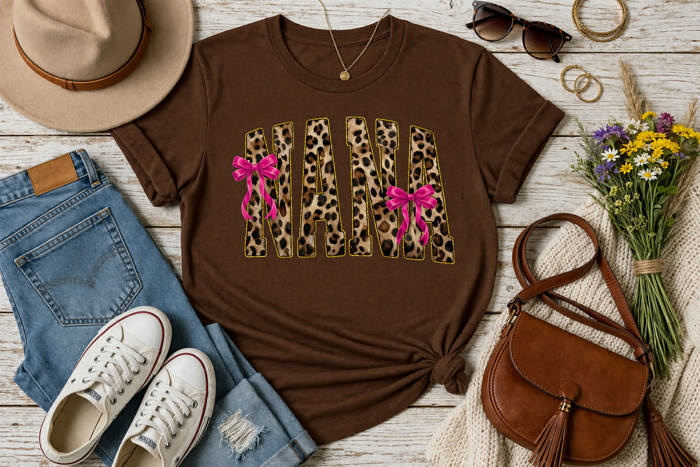 Leopard Nana Tee
