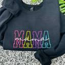  Mama Embroidered Sweatshirt S-3XL