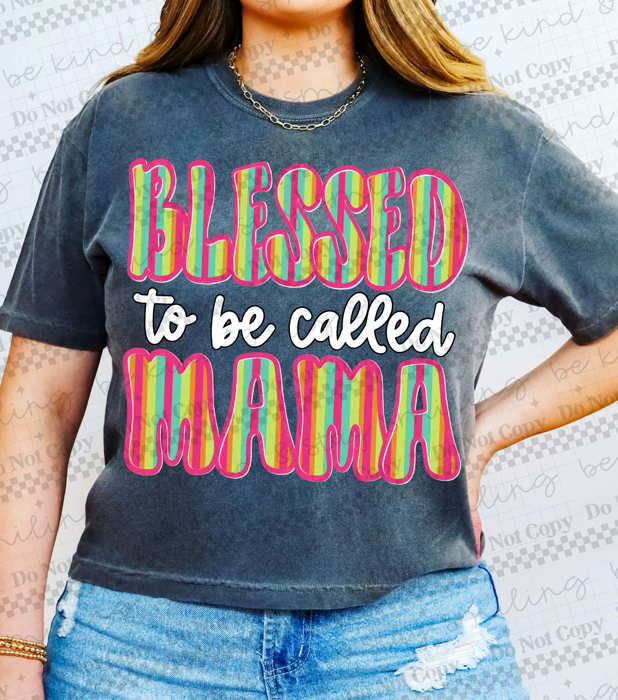 Blessed Retro Mama Tee