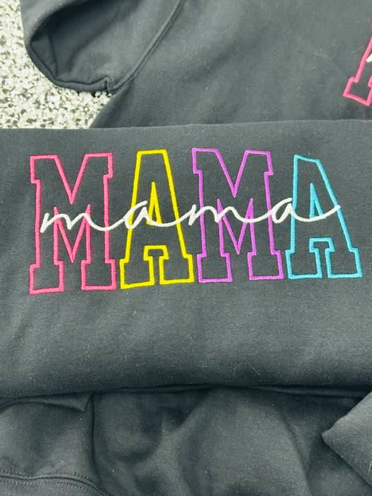 Mama Embroidered Sweatshirt S-3XL
