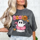  Boo Flamingo  Ghost Tshirt