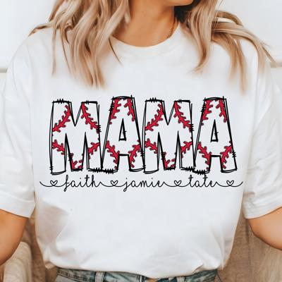 Baseball Mama Personalized Tee