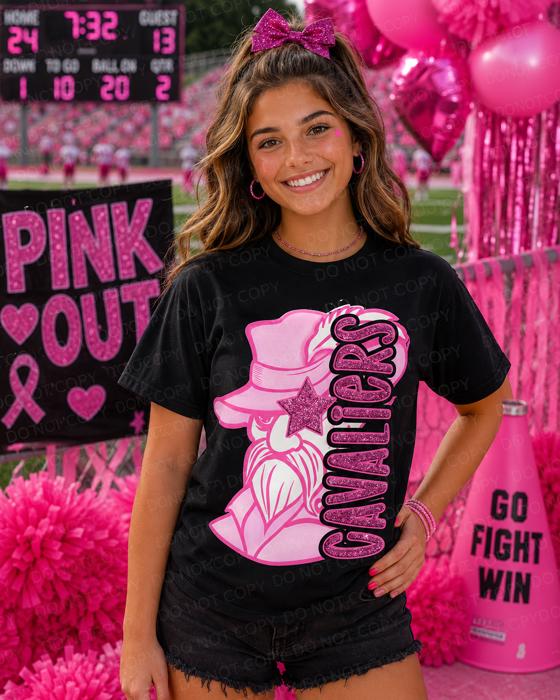 Adult Pink Out Cavaliers Spiritwear Tee