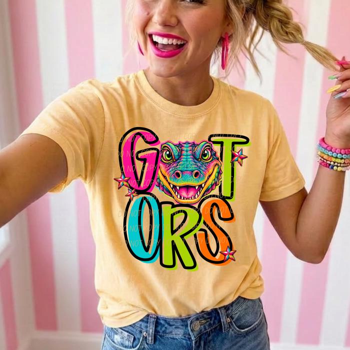 Youth Friday Night Neon Mascot Graphic Tee- 106 mascots to choose from