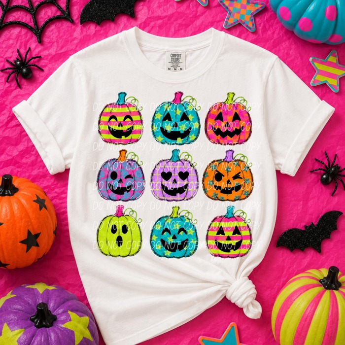 Youth Colorful Halloween Shirt, Jack O Lantern Shirt, Pumpkin Comfort Colors Tee, Cute Spooky Season Shirt, Groovy Halloween Graphic Tee
