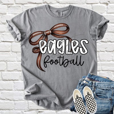 Adult Football Mascot Bow Tee