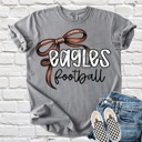  Adult Football Mascot Bow Tee