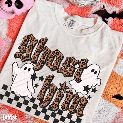 Adult Ghost Him Leopard Tee