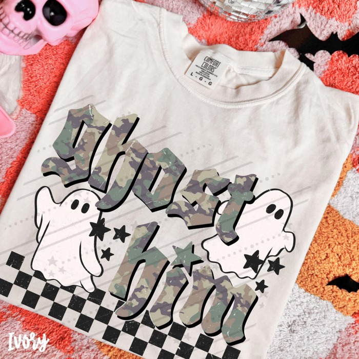 Adult Ghost Him Camo Tee