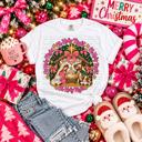  Adult Oh Holy  Night  Faux Embroidery Tee