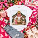  Adult Nativity Faux Embroidery Tee